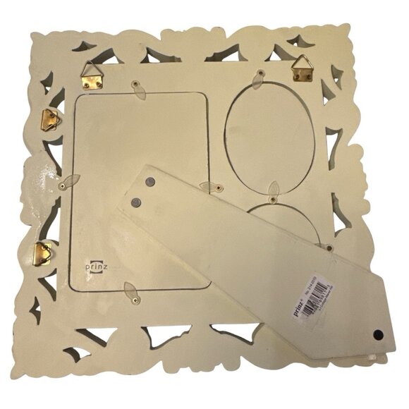 Prinz Vintage? Hard Plastic 3 Photo Picture Frame Ivory. 4x6', 2.5x3.5', 2.5x2.5 - Picture 8 of 13